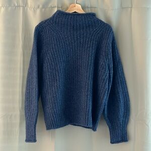 Madewell mock neck, knit sweater
